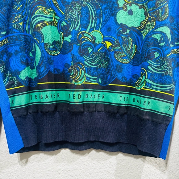 Ted Baker Stargazed Blue and Green Light Sweater Size 2 - Picture 5 of 12
